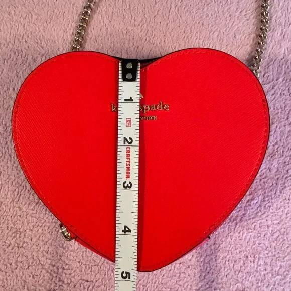 kate spade red heart mini crossbody bag - Picture 15 of 17